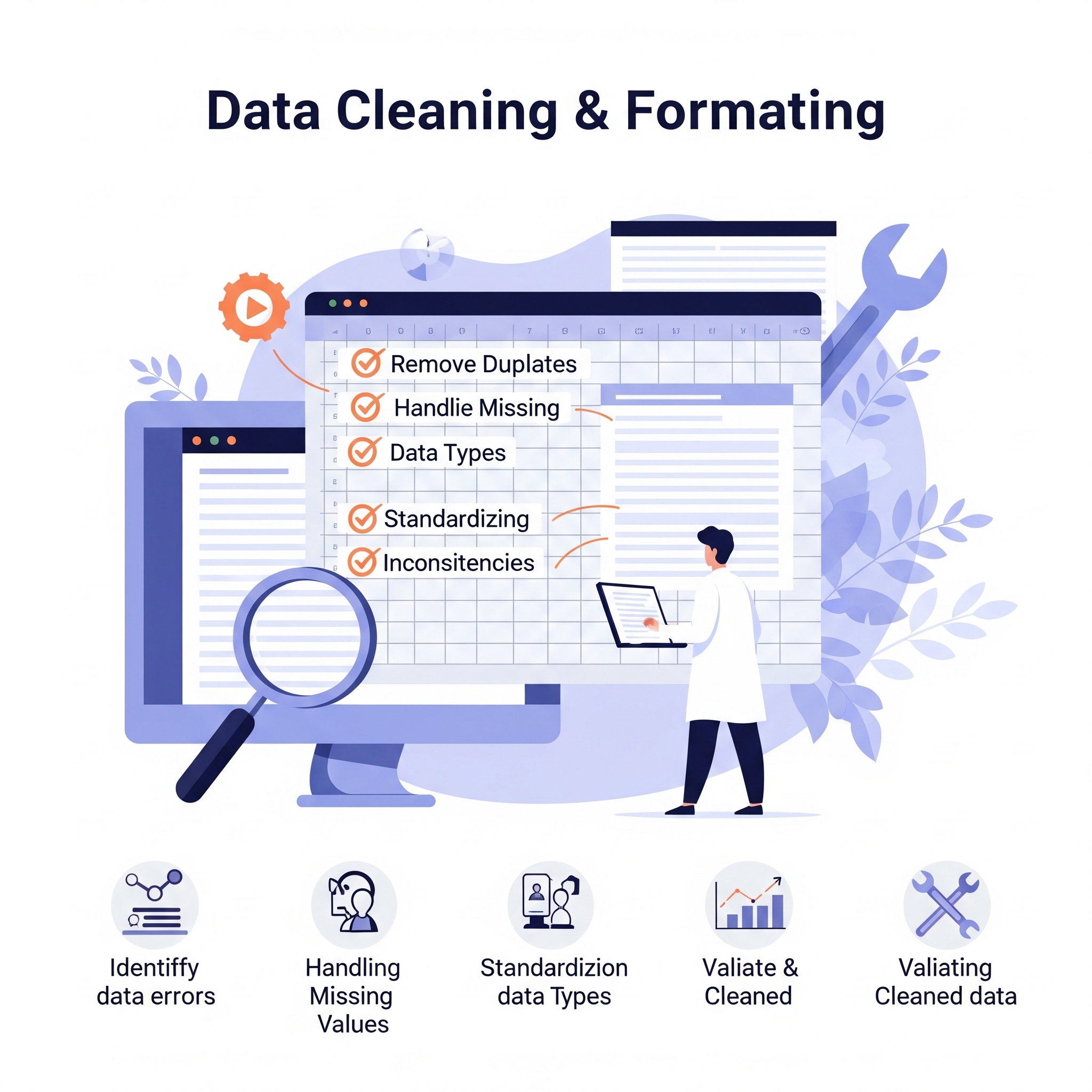 Person managing a digital calendar