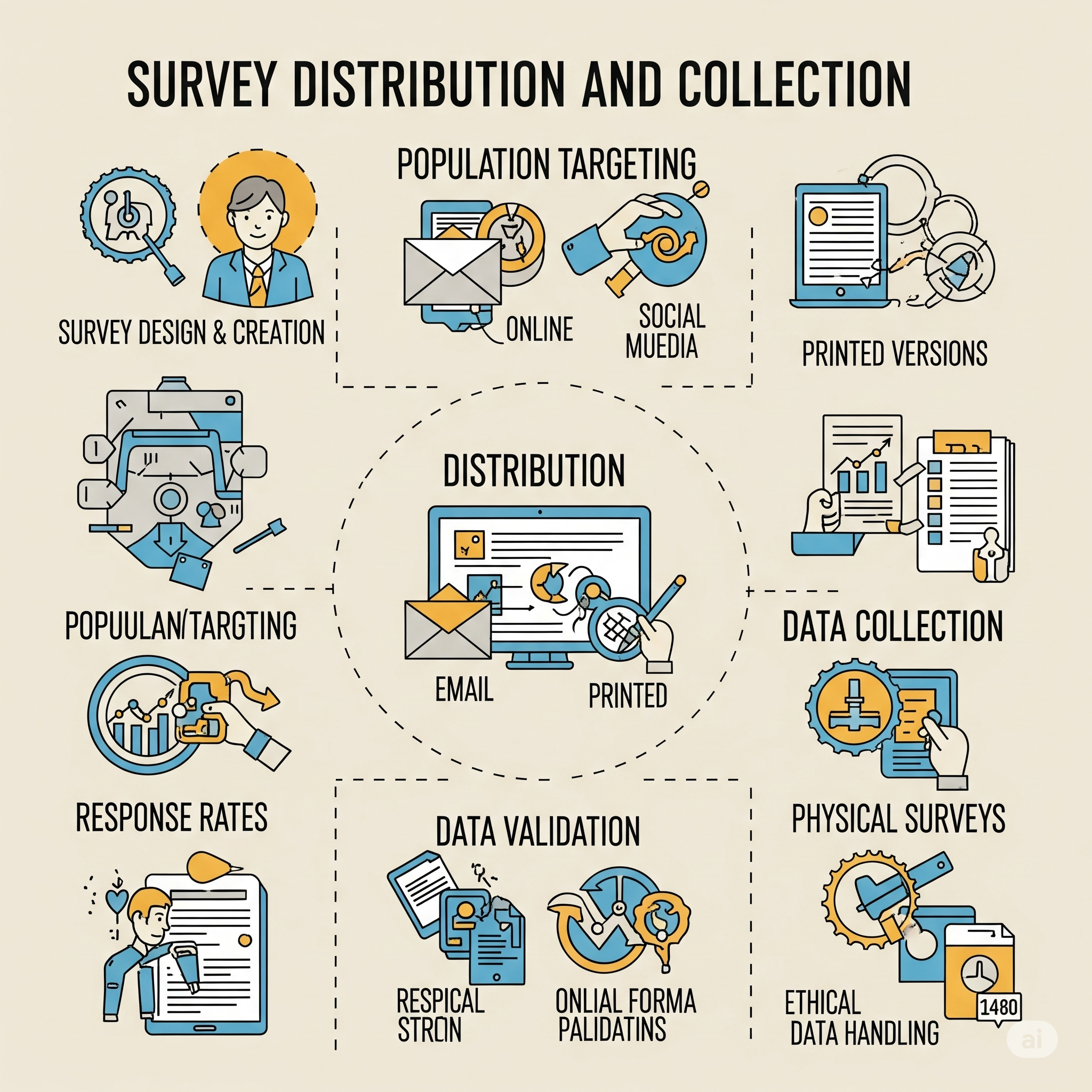 Documents and data being organized